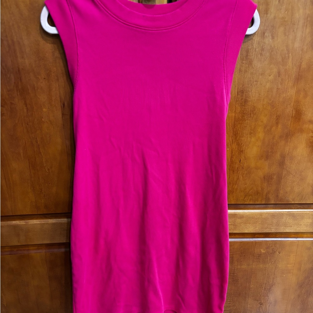 A New Day Fuchsia Ribbed dress NWOT